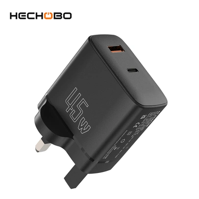 The 45 watt USB C charger is a powerful and efficient device that delivers fast charging solutions for USB-C enabled devices with a power output of 45 watts.